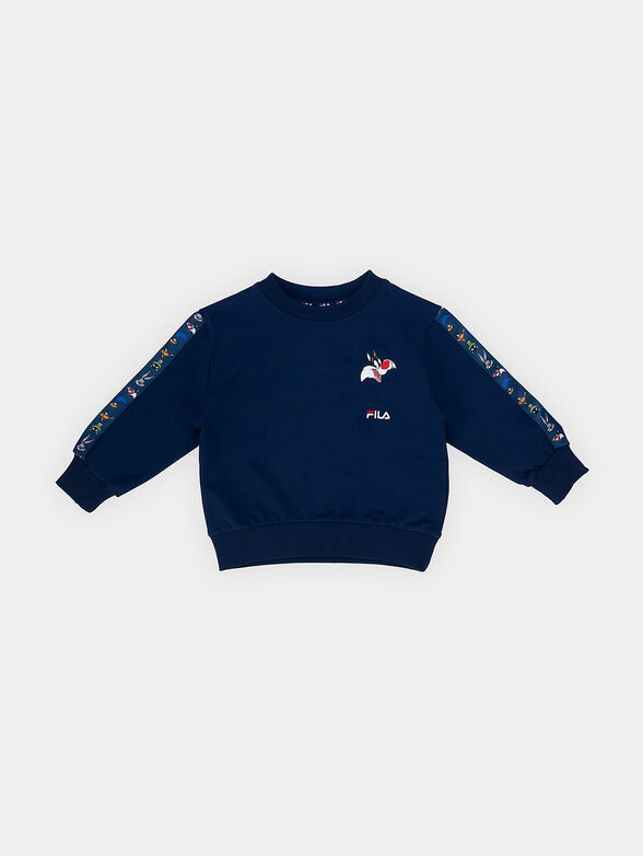 LIEBENWALDE blue sweatshirt with logo embroidery - 1