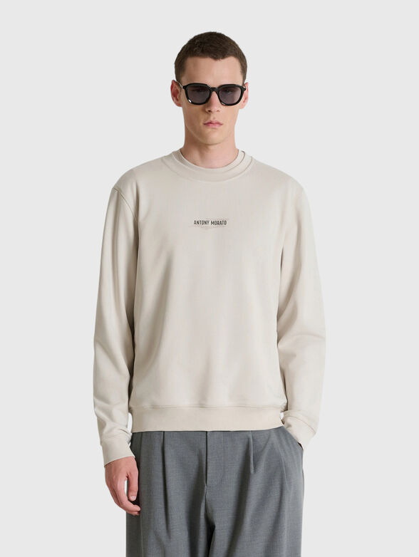 Cotton sweatshirt with print - 1