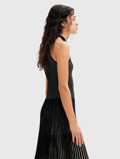 Black knitted dress - 3