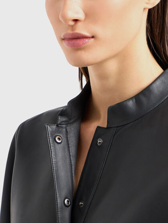 Mini dress with waist belt - 4