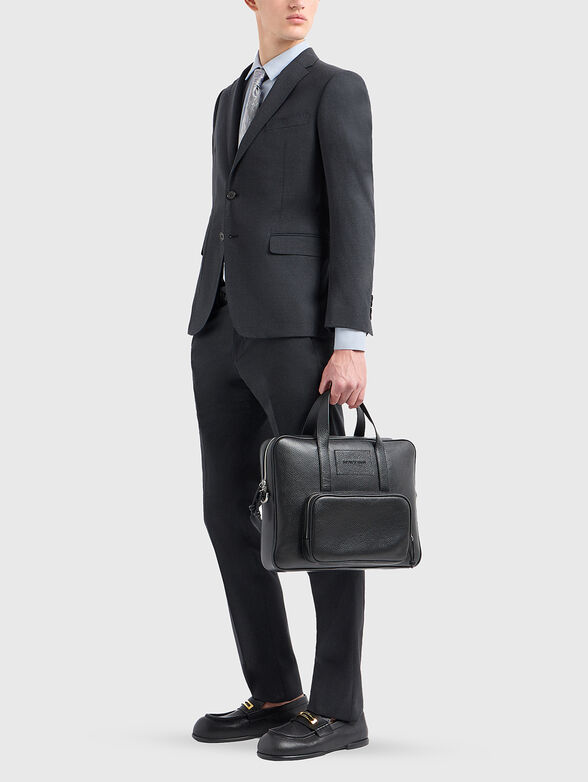 Black shirt with logo embroidery - 2