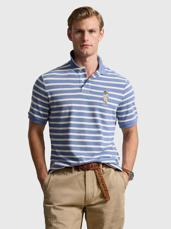 POLO BEAR striped polo shirt with embroidery - 1