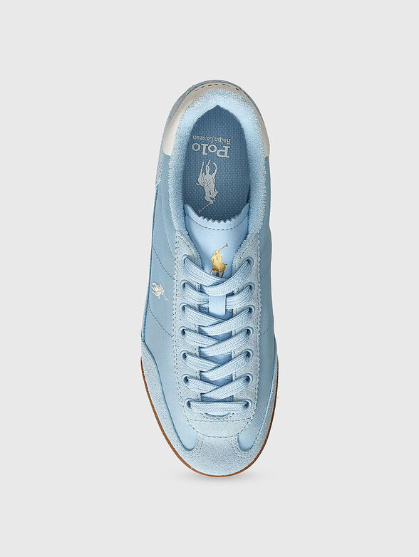 Suede sneakers with logo - 4