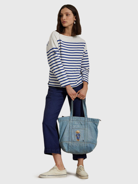 Denim bag with Polo Bear embroidery - 2