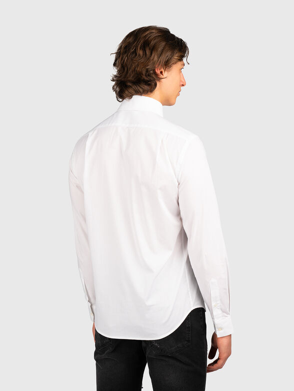 White shirt with logo detail - 3