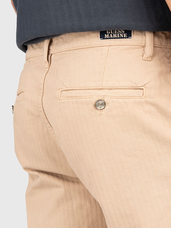 ANGELS chino pants in beige - 4