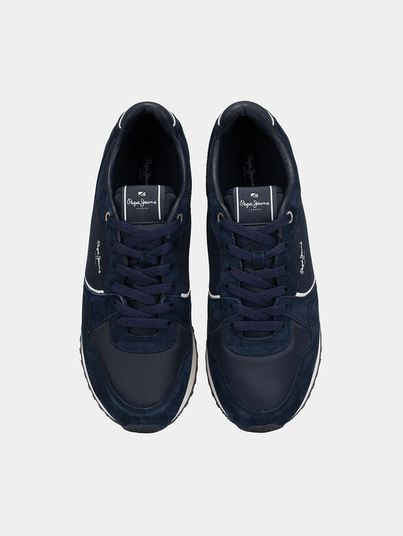 LONDON CITY sneakers with mix of textures - 6