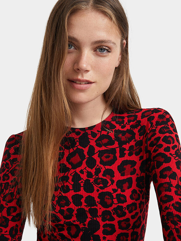 Dress with animal print - 4