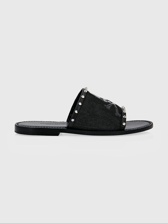 Leather sandals with studs - 0