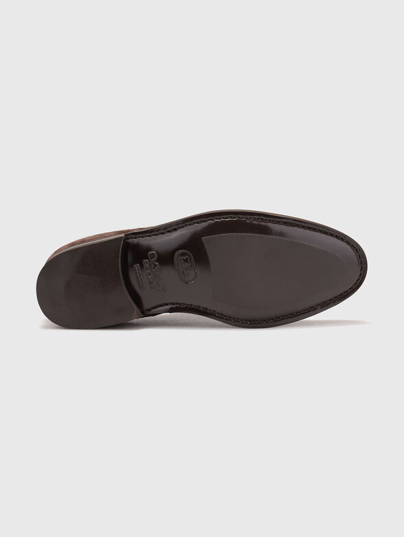 Brown leather shoes - 5