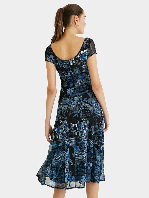 CAPRI Dress with contrasting print - 5
