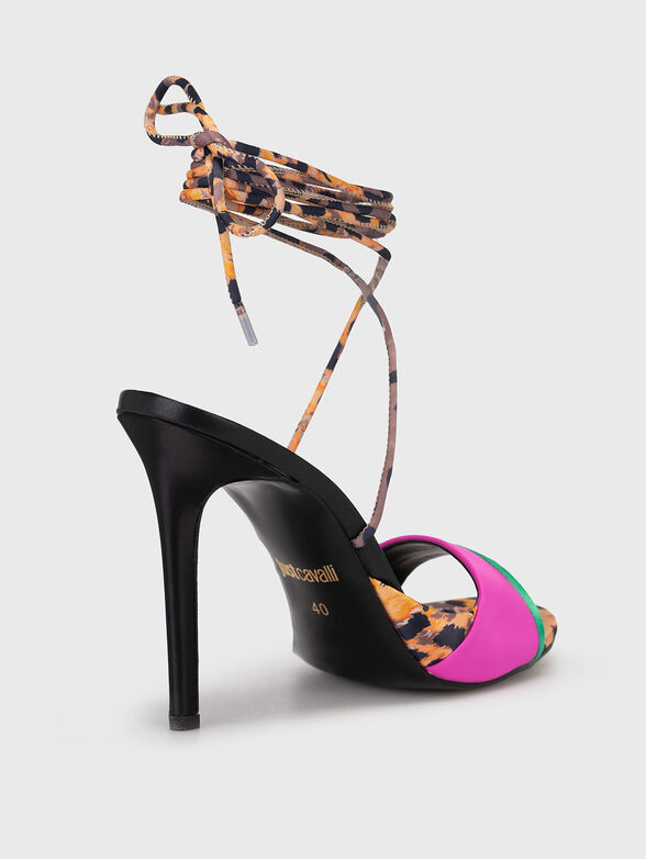 FONDO TAHLIA heeled sandals with contrast design - 3