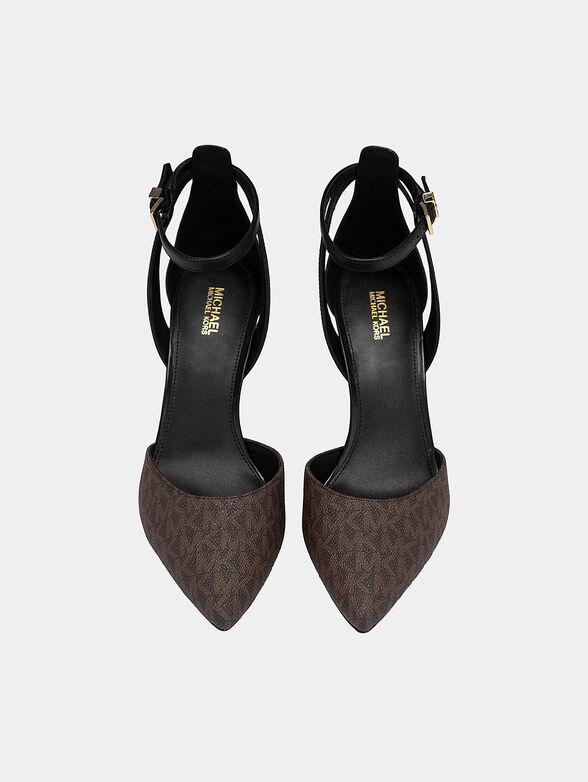 MIRABEL heeled shoes with monogram logo print - 6