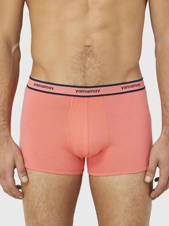 NEW FASHION COLOR cotton boxers with logo embroidery - 1
