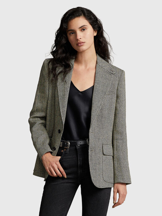 Jacket with accent pattern