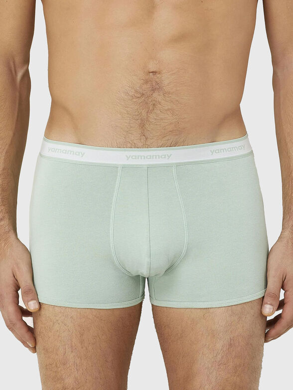 NEW FASHION COLOR cotton boxers with logo embroidery - 1