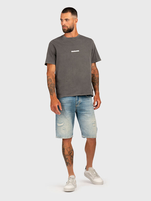 Cotton T-shirt with logo - 2