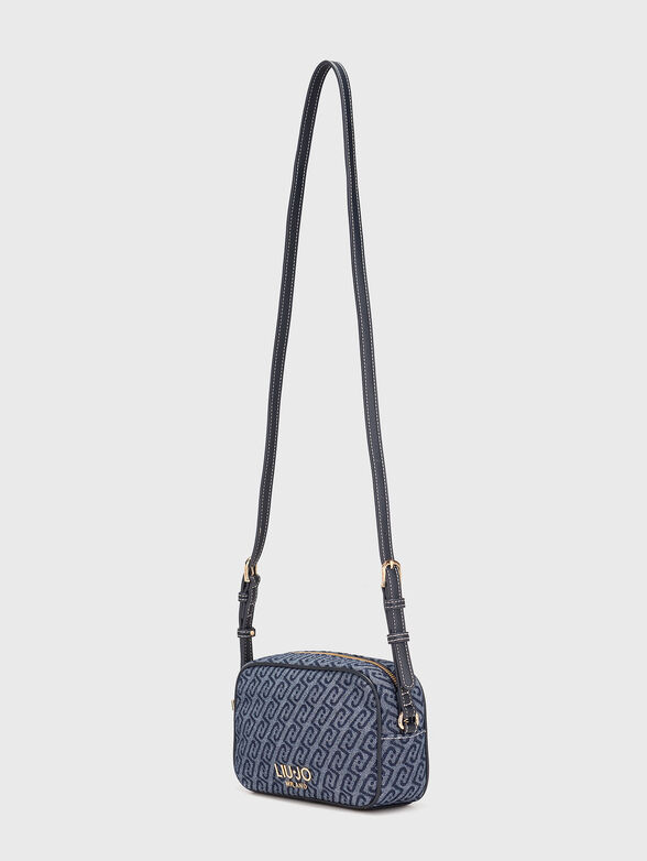 Small jacquard denim crossbody bag - 2