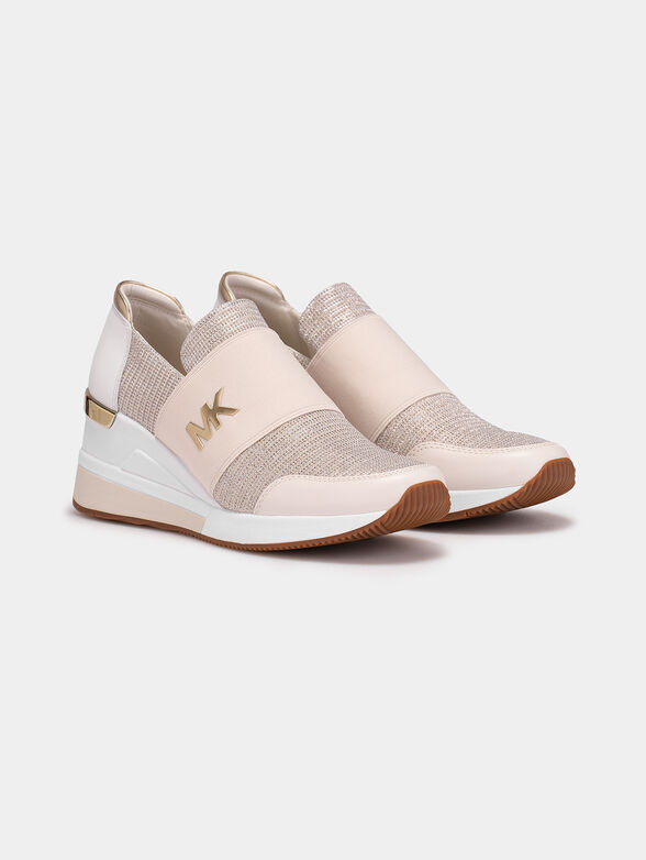 FELIX slip-on shoes in pale pink color - 2