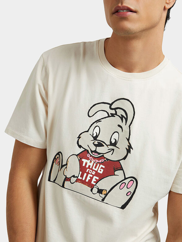 HUG BUNNY T-shirt with art print - 4