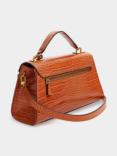 AVIANA crossbody bag with croc texture and logo - 3