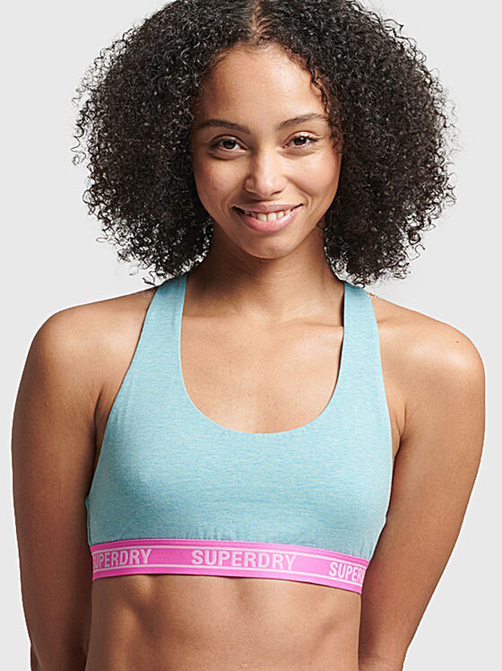 Sports bra with logo detail - 1