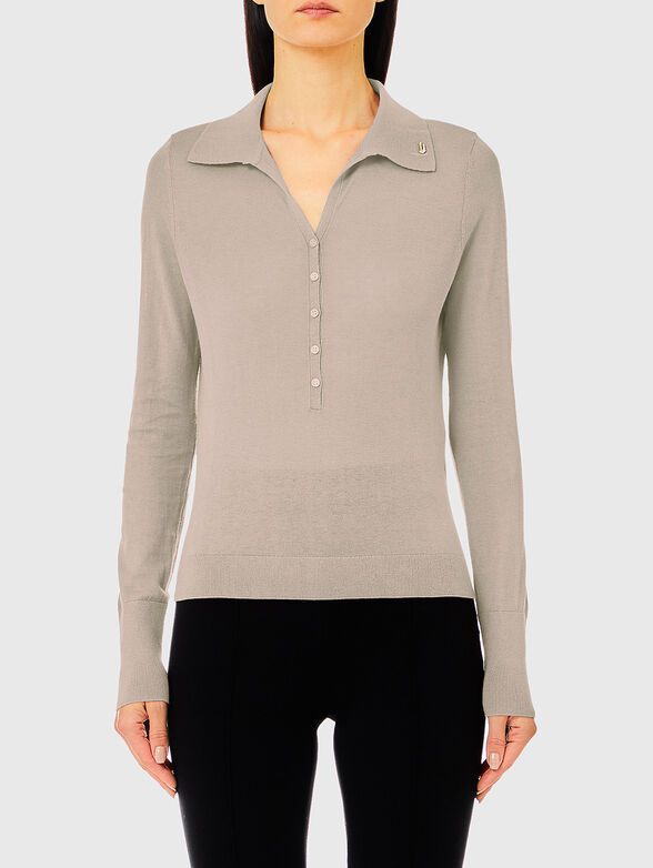 Sweater in beige colour - 1