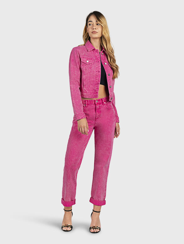 Jeans in fucsia color - 4