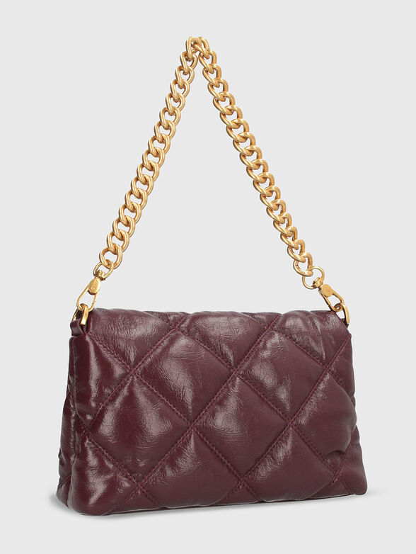 Black quilted bag with logo  - 2