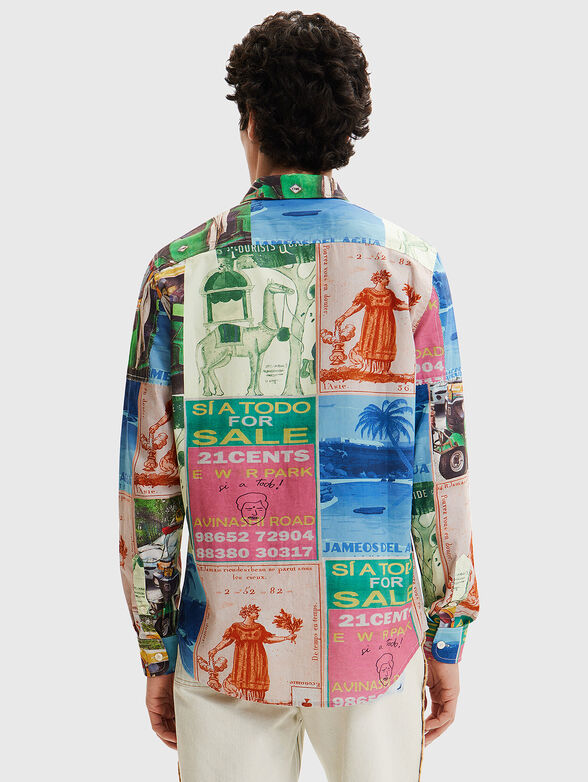 CAM shirt with patchwork elements - 3