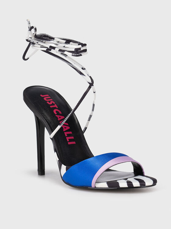 FONDO TAHLIA heeled sandals with contrast design - 2