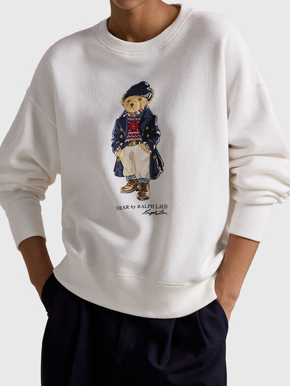 Polo Bear sweathirt  in white - 4