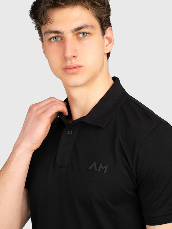 Black polo-shirt - 4