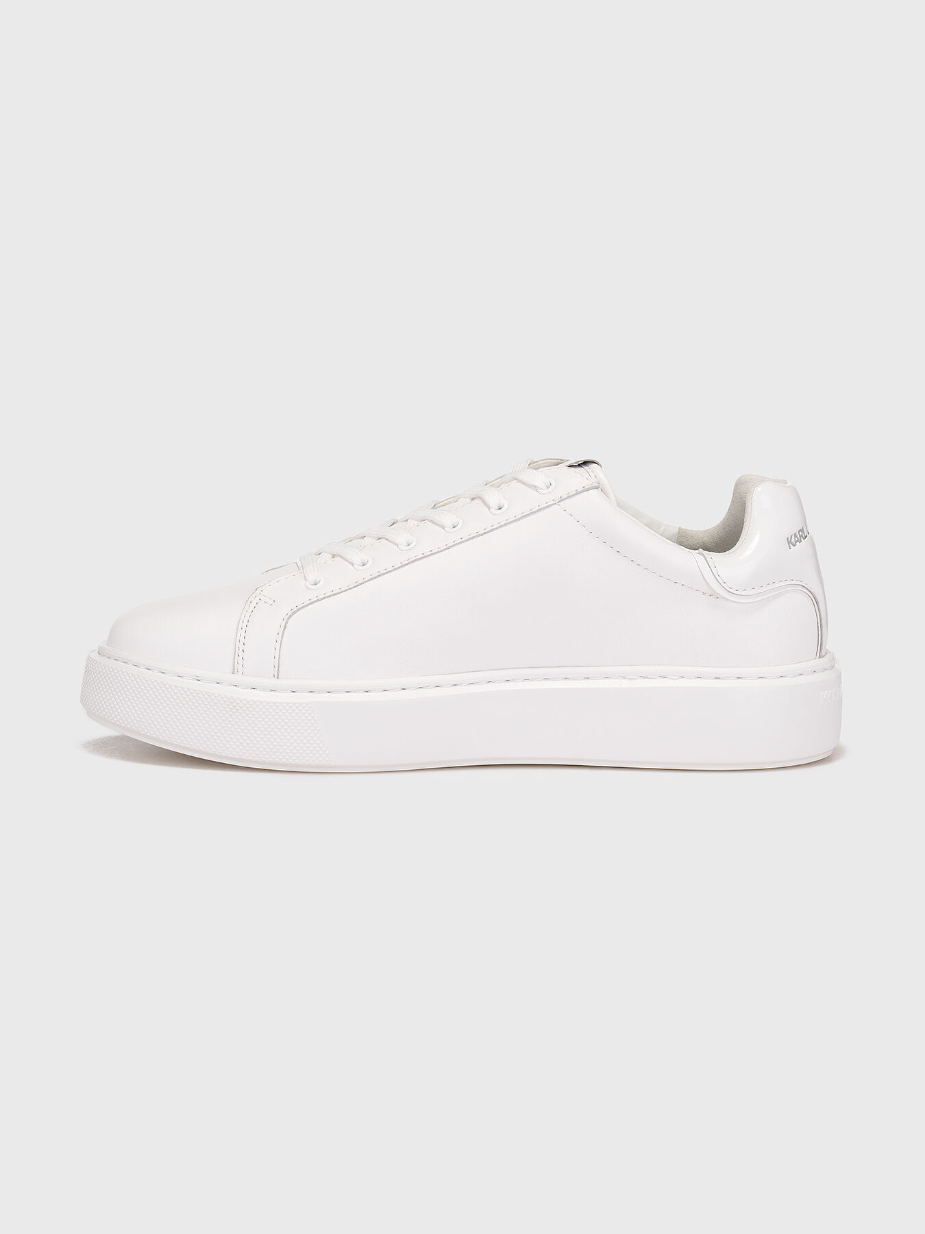 Sneakers with embossed side logo brand Karl Lagerfeld