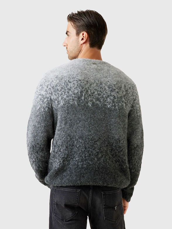 Wool blend sweater with ombre effect - 3
