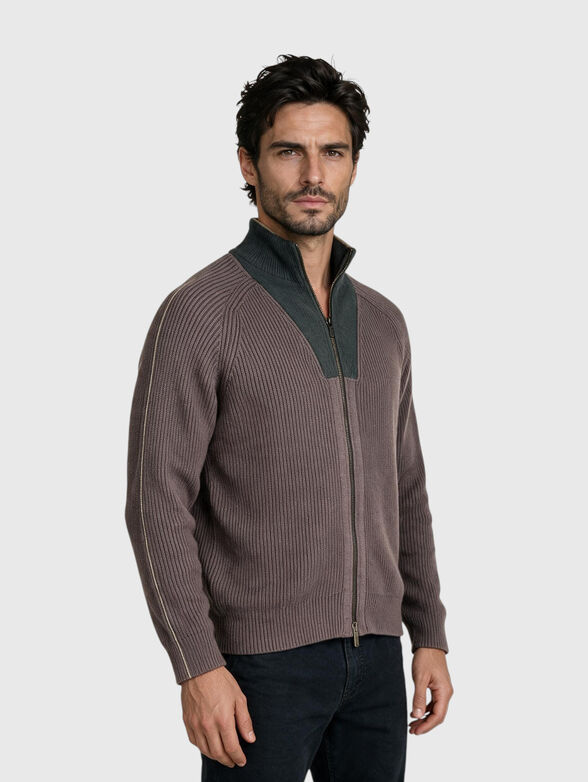 K-ORIO cardigan with a zip - 2