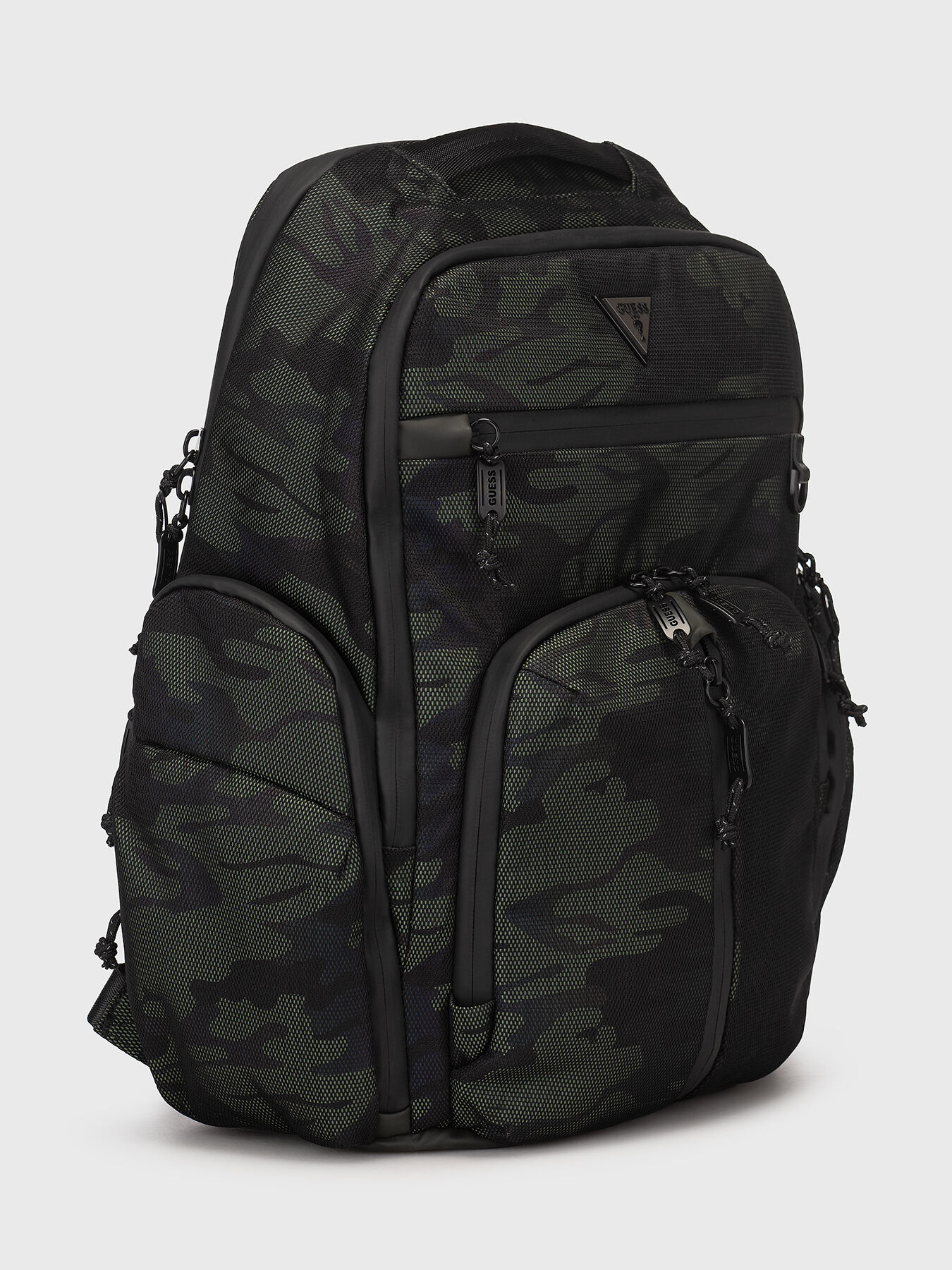 Camouflage backpack with pockets brand GUESS Globalbrandsstore en