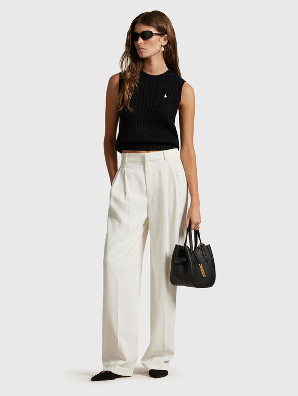 Sleeveless cotton sweater - 2