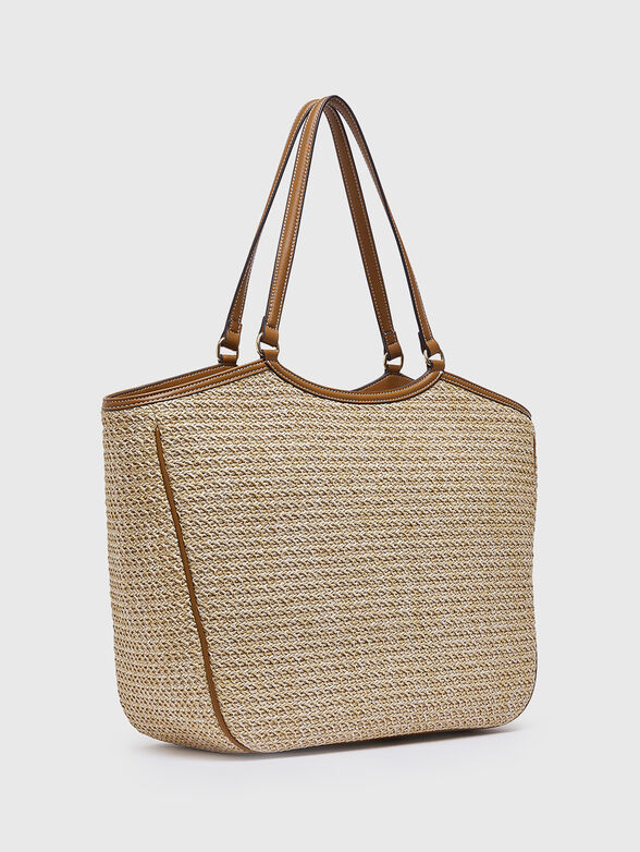 Large raffia tote bag - 2