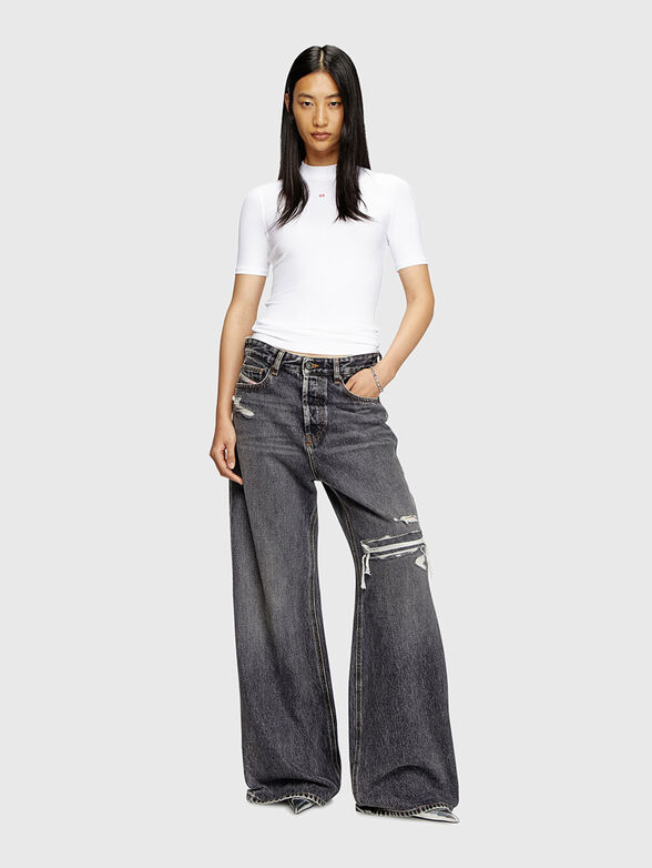 T-MOKKY-MICRODIV blouse with logo - 2