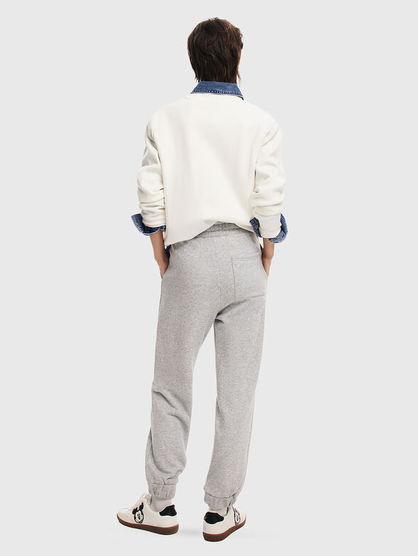 Sports trousers with denim texture  - 2