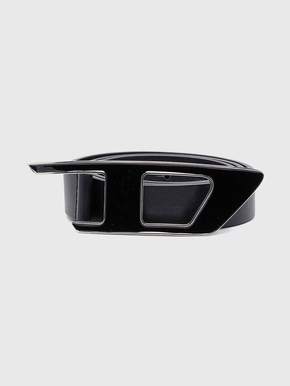 B-DLOGO II black leather belt - 1