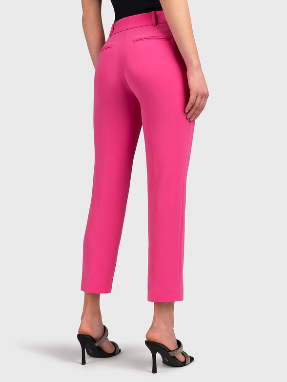 Cropped slim trousers with high waist - 2