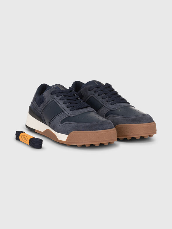 Sneakers in dark blue color - 1