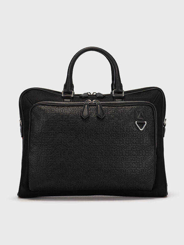 CAHRL black bag with monogram logo accent - 1