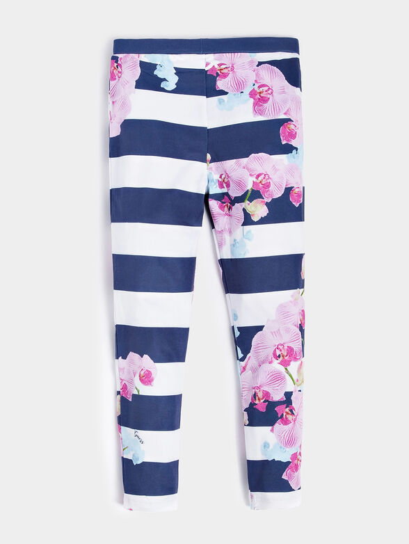 Leggings with floral print - 2