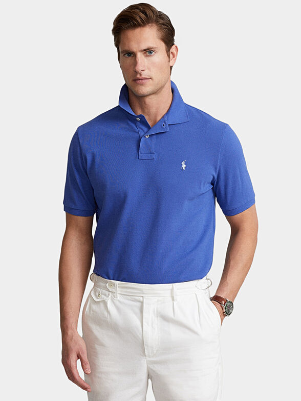Polo shirt with embroidered logo - 1