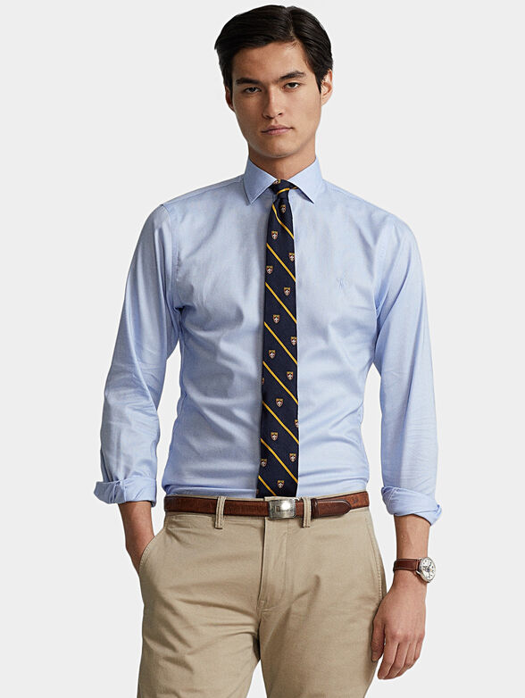 Blue cotton shirt - 1