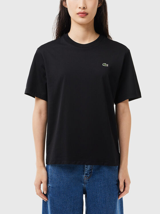 Черна тениска с лого - 1