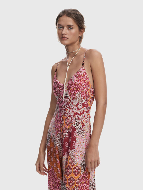 Jumpsuit with wide legs and print - 3